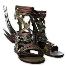 Runeforged Feathered Sandals